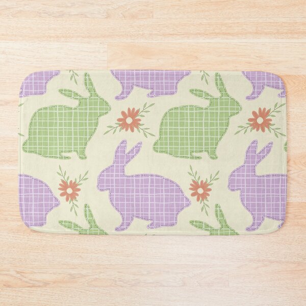 Item preview, Stitched Bunny Silhouettes with Gingham designed and sold by ImpalaMoon.