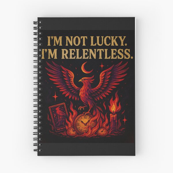 Item preview, I'm Not Lucky. I'm Relentless. designed and sold by MidnightMoodCo.