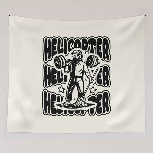 Item preview, Anatoly gym prank - Helicopter move - after Can I clean here - black cartoon meme designed and sold by ZechJohnRB.