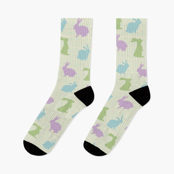 Item preview, Bunny Scatter in Pastel Grid designed and sold by ImpalaMoon.
