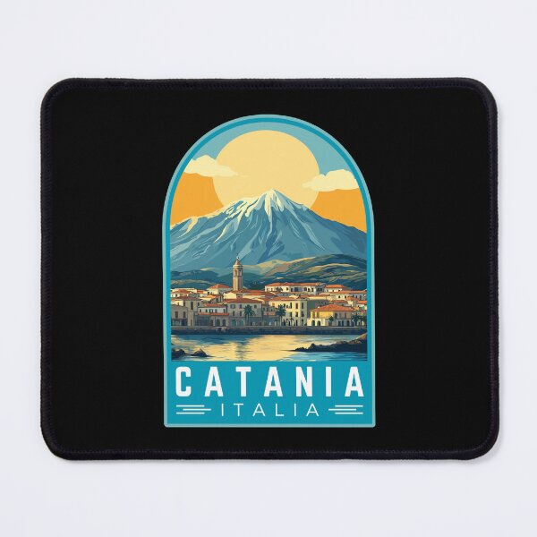 Item preview, Catania in Sicilia, Italy Vintage Travel Art Emblem designed and sold by MaateoDesign.