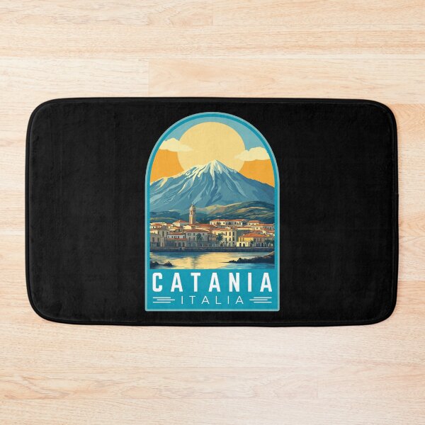 Item preview, Catania in Sicilia, Italy Vintage Travel Art Emblem designed and sold by MaateoDesign.