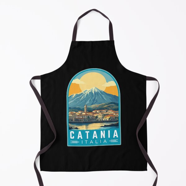 Item preview, Catania in Sicilia, Italy Vintage Travel Art Emblem designed and sold by MaateoDesign.