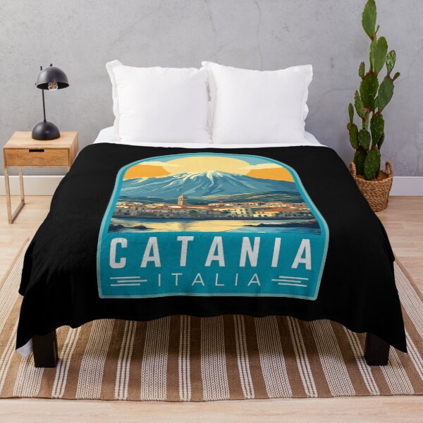 Item preview, Catania in Sicilia, Italy Vintage Travel Art Emblem designed and sold by MaateoDesign.