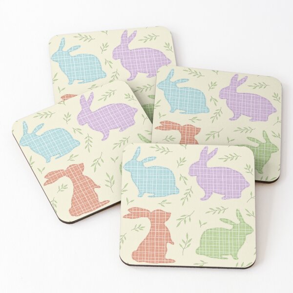 Item preview, Multicolored Gingham Bunny Patch designed and sold by ImpalaMoon.