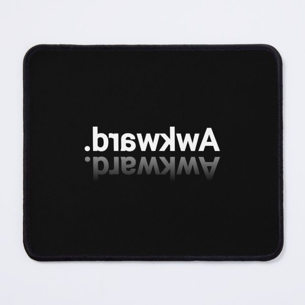 Item preview, Inverted Typography Design: “Awkward” Flipped Text Art designed and sold by WittyUnknown.