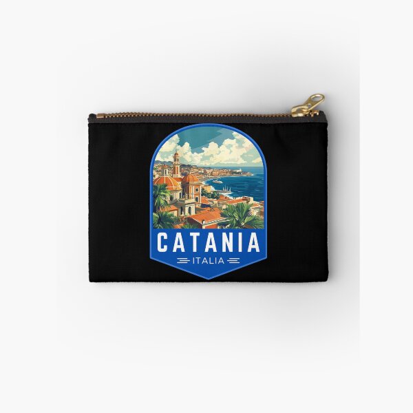 Item preview, Catania in Sicily, Italy Vintage Travel Art Badge designed and sold by MaateoDesign.