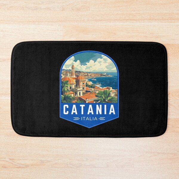 Item preview, Catania in Sicily, Italy Vintage Travel Art Badge designed and sold by MaateoDesign.