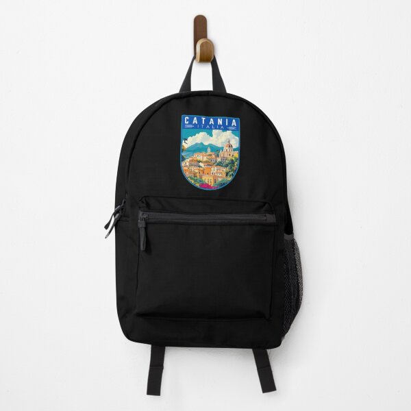 Item preview, Catania in Sicily Italy Vintage Travel Art Badge designed and sold by MaateoDesign.