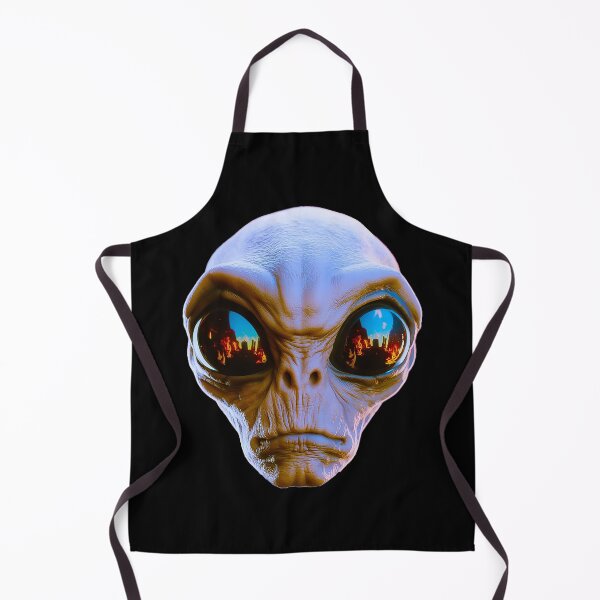 Item preview, Alien Invasion Reflected in Eyes Sci-Fi UFO designed and sold by Amanda's Factory.