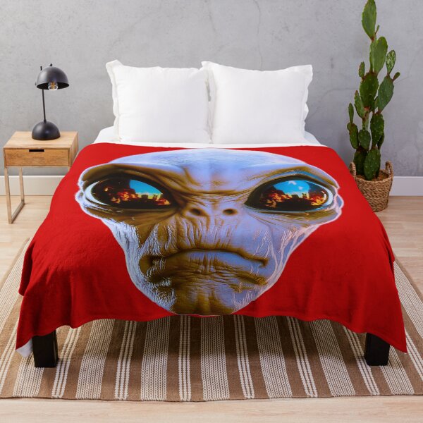Item preview, Alien Invasion Reflected in Eyes Sci-Fi UFO designed and sold by Amanda's Factory.