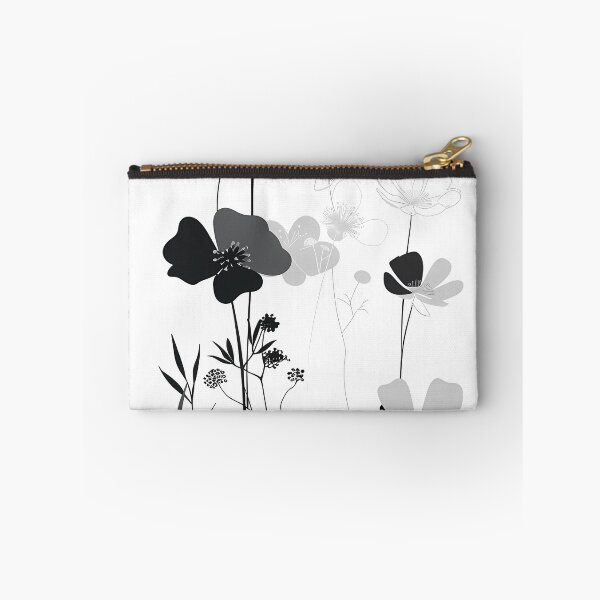 Item preview, Black gray floral art designed and sold by haroulita.
