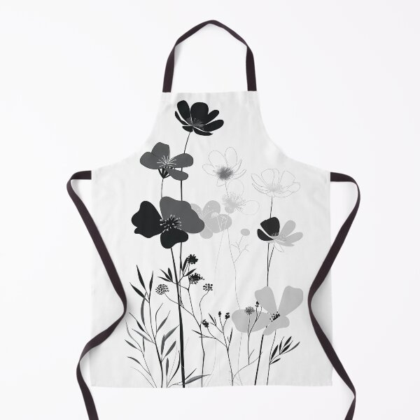 Item preview, Black gray floral art designed and sold by haroulita.