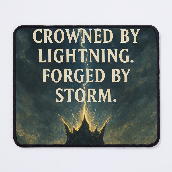 Item preview, Crowned By Lighting. Forged By Storm. designed and sold by MidnightMoodCo.