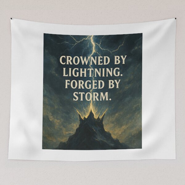 Item preview, Crowned By Lighting. Forged By Storm. designed and sold by MidnightMoodCo.
