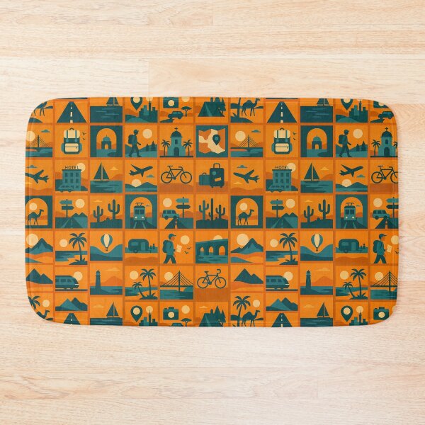 Item preview, Wanderlust Grid: A Global Travel Mosaic designed and sold by 89BLACK.