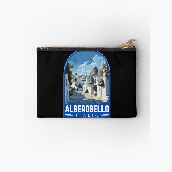 Item preview, Alberobello in Bari, Italy Vintage Travel Art Emblem designed and sold by MaateoDesign.