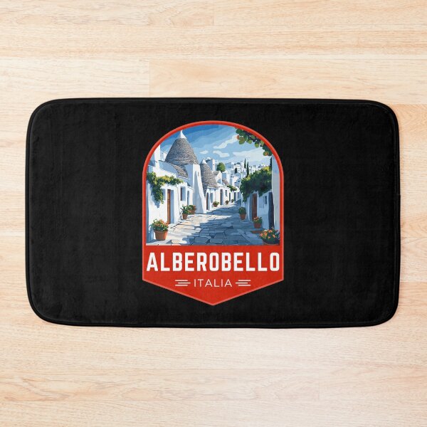 Item preview, Alberobello in Bari, Italy Vintage Travel Art Badge designed and sold by MaateoDesign.