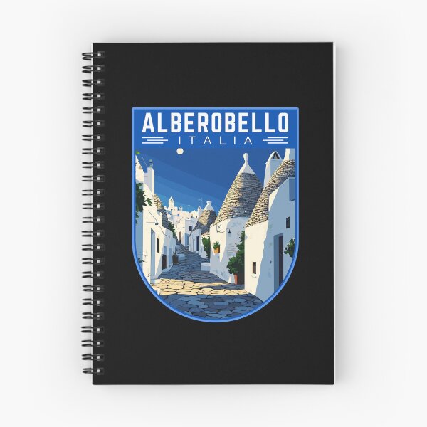 Item preview, Alberobello in Bari, Italy Vintage Travel Art Badge designed and sold by MaateoDesign.