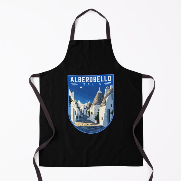 Item preview, Alberobello in Bari, Italy Vintage Travel Art Badge designed and sold by MaateoDesign.