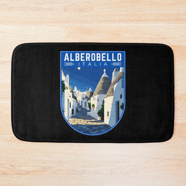 Item preview, Alberobello in Bari, Italy Vintage Travel Art Badge designed and sold by MaateoDesign.