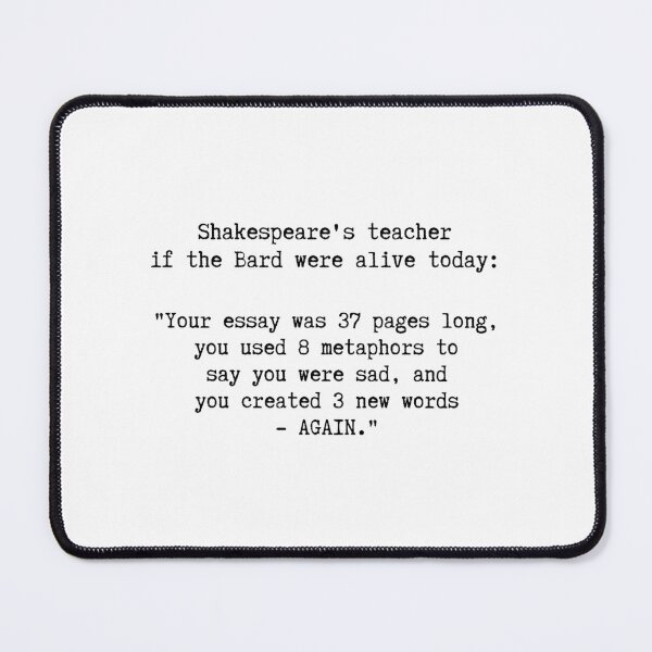 Item preview, Shakespeare as a Student designed and sold by ObsidianDaz.