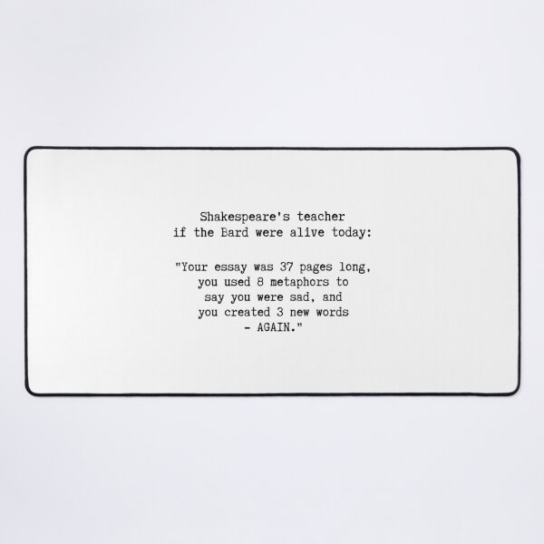 Item preview, Shakespeare as a Student designed and sold by ObsidianDaz.