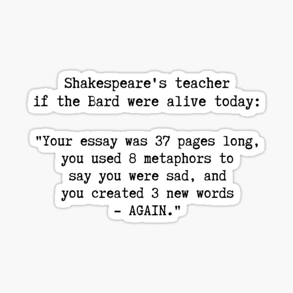 Item preview, Shakespeare as a Student designed and sold by ObsidianDaz.