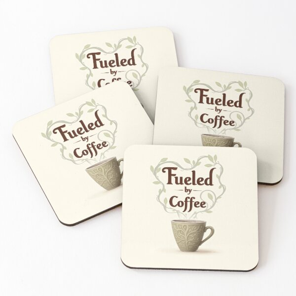 Item preview, "Fueled by Coffee” – Morning Fuel for Caffeine Junkies 4 designed and sold by RWZCraftedPixels.