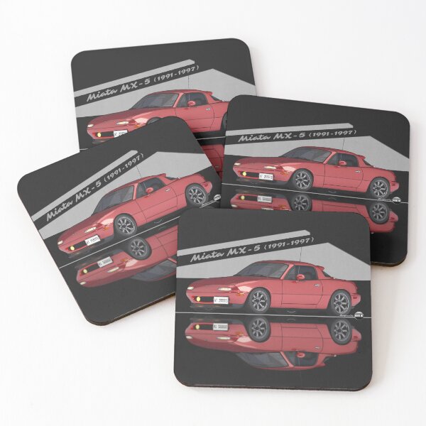 Item preview, Miata - MX-5 NA 1991-1997 (Classic Red) - Small Car, Big Smile designed and sold by Azaziel.