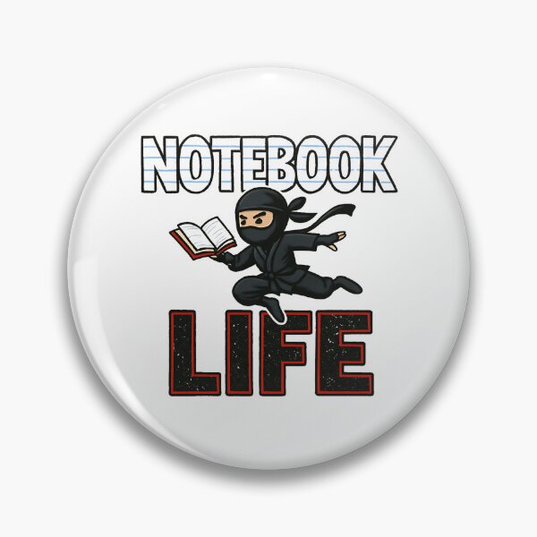 Item preview, Notebook Life Ninja Studying School Motivation designed and sold by Taans-Creation.