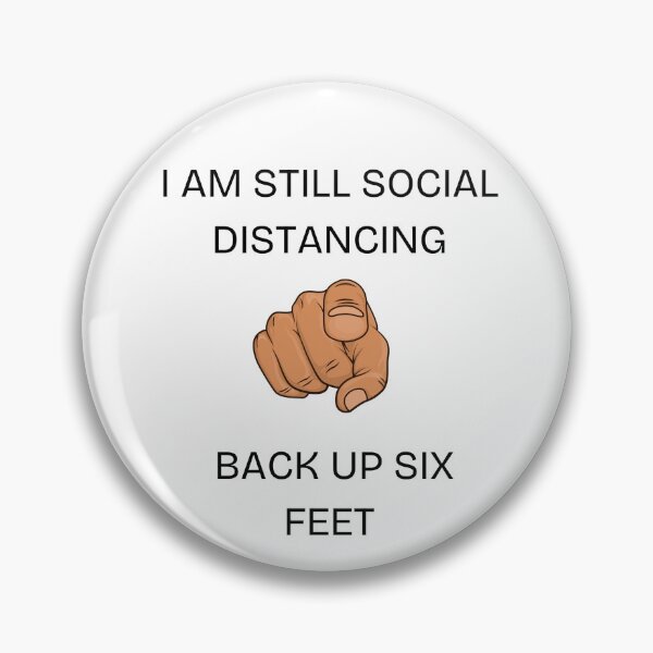 Item preview, Still Social Distancing – Back Up Six Feet Tee designed and sold by GuidedFaithCo.