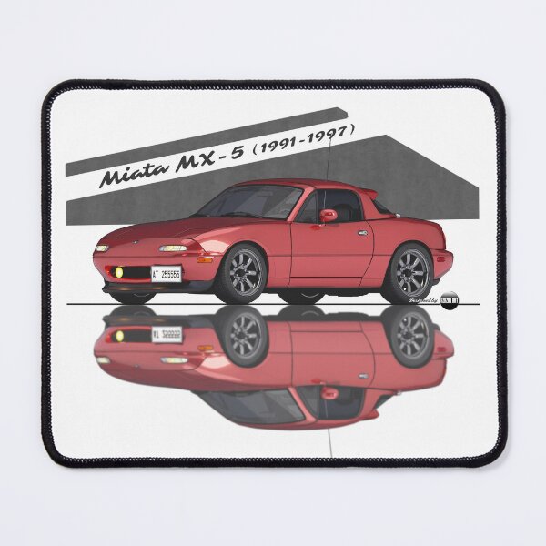 Item preview, Miata - MX-5 NA 1991-1997 (Classic Red) - Small Car, Big Smile designed and sold by Azaziel.