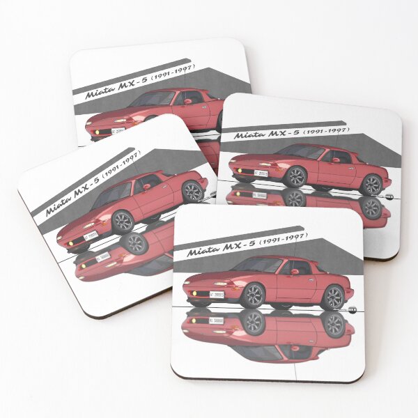 Item preview, Miata - MX-5 NA 1991-1997 (Classic Red) - Small Car, Big Smile designed and sold by Azaziel.