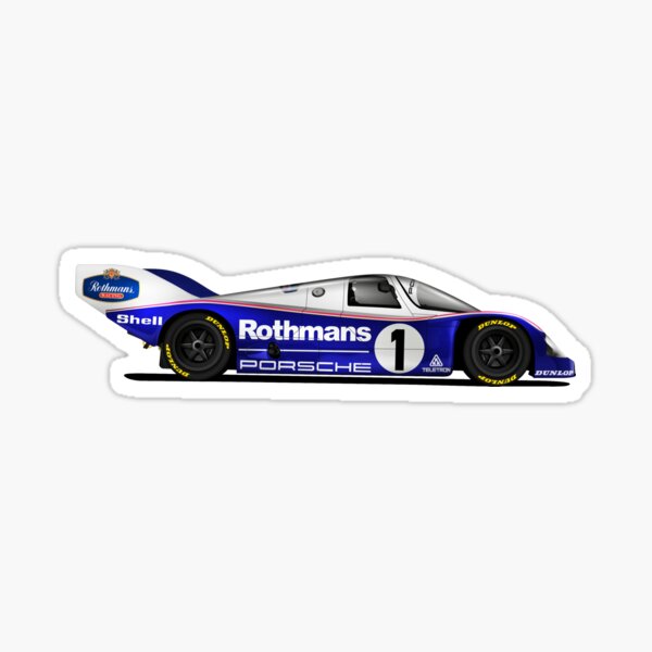Porsche 80s Le Mans winning car Sticker