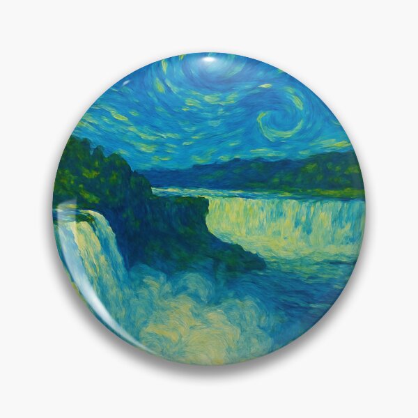 Item preview, Niagara Falls in Van Gogh Style designed and sold by Bramble99.