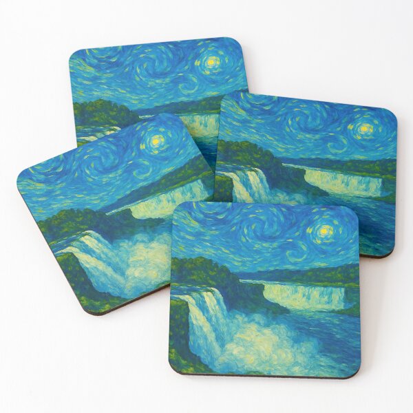 Item preview, Niagara Falls in Van Gogh Style designed and sold by Bramble99.