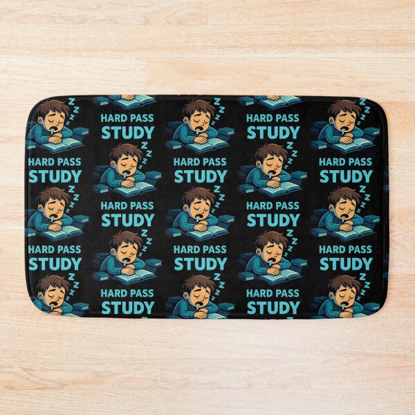 Item preview, Study Hard Pass Funny Sleepy Student designed and sold by Taans-Creation.