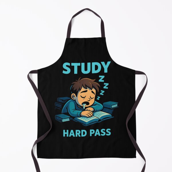 Item preview, Study Hard Pass Funny Sleepy Student designed and sold by Taans-Creation.