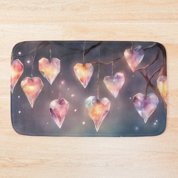 Item preview, Glowing Crystal Hearts designed and sold by CalmnessbyChoice.