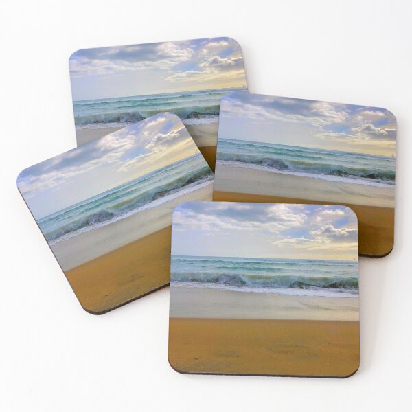 Item preview, Sun breaking through the clouds at the beach designed and sold by Dryft7.