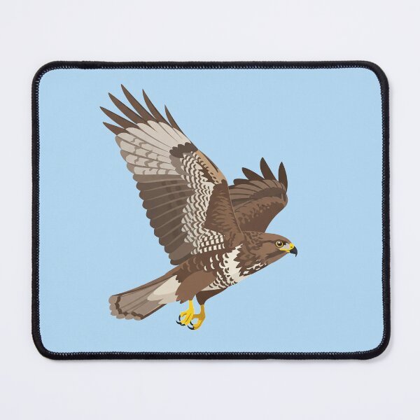 Item preview, The Common Buzzard - Minimalist Flying Bird Art designed and sold by TheArtEngineer.
