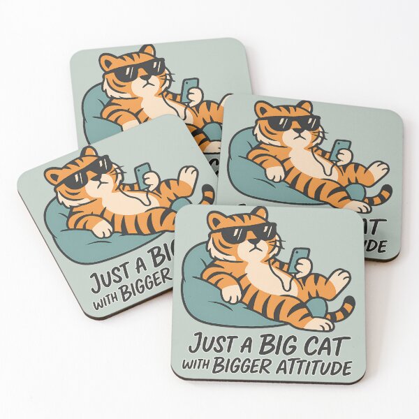 Item preview, Big Cat With Bigger Attitude designed and sold by Romeo Fashion.