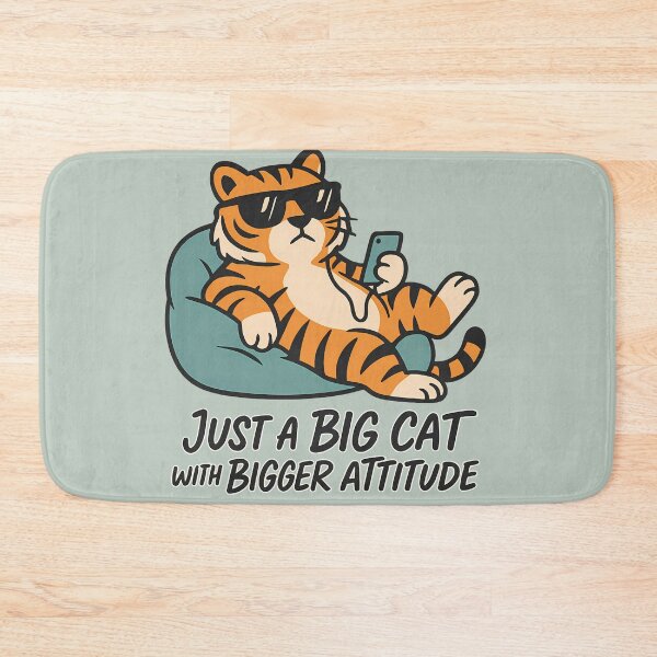 Item preview, Big Cat With Bigger Attitude designed and sold by Romeo Fashion.