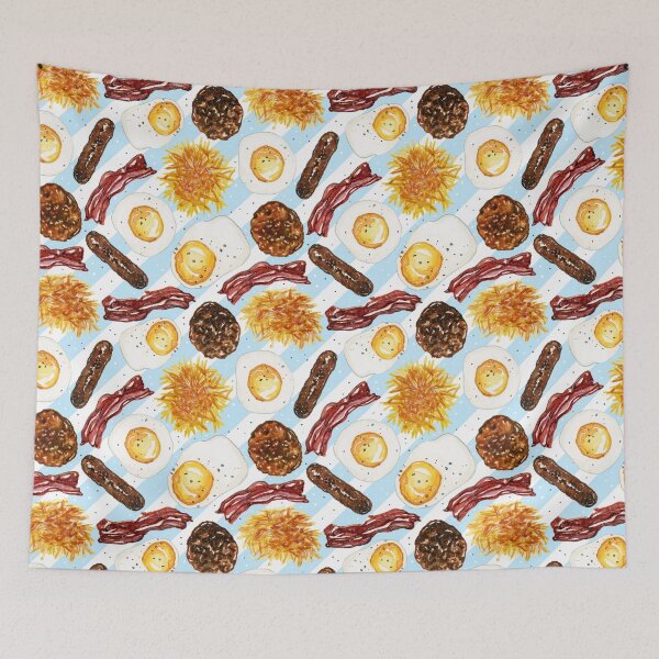 Item preview, American Diner Breakfast on Blue designed and sold by Paisley Yazel.