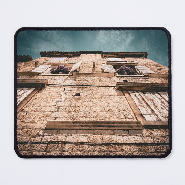 Item preview, Rustic Elegance – Shuttered Windows & Stone Wall Charm designed and sold by Ellaire.