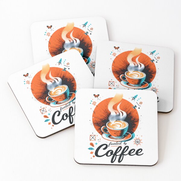 Item preview, "Fueled by Coffee” – Morning Fuel for Caffeine Junkies 6 designed and sold by RWZCraftedPixels.