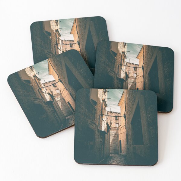Item preview, Golden Shadows – Medieval Alley in Warm Light designed and sold by Ellaire.