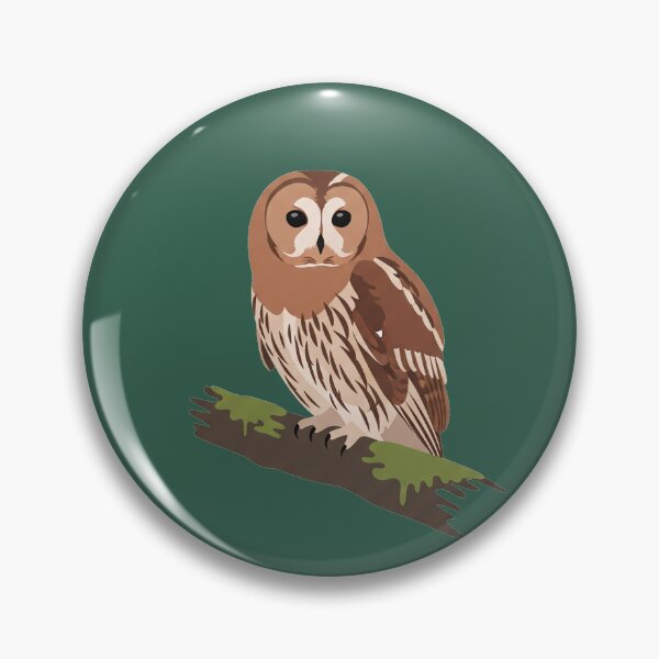 Item preview, The Tawny Owl - Minimalist Owl Art designed and sold by TheArtEngineer.