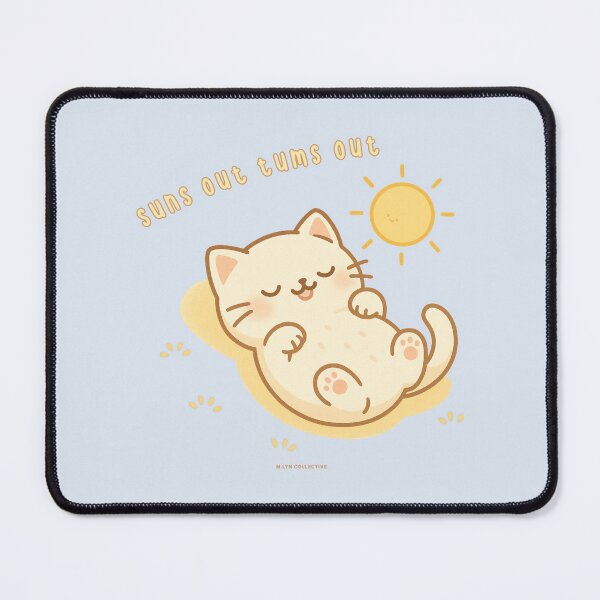 Item preview, Suns Out Tums Out – Cute Sunbathing Cat Design designed and sold by MLynCollective.